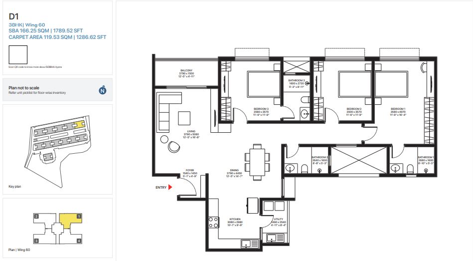 Sobha Ayana Floor plan